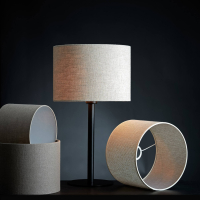 Lampenkap cilinder 25-25-18 cm naturel